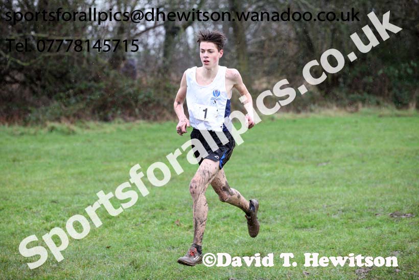 Intermediate boys Northern Inter Counties Schools Cross Country, Stockton. Photo: David T. Hewitson/Sports for All Pics